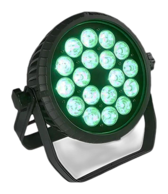Infinity PAR 1810 RGBW - IP65 Outdoor LED Par Light — LED par wash light — projection demo video