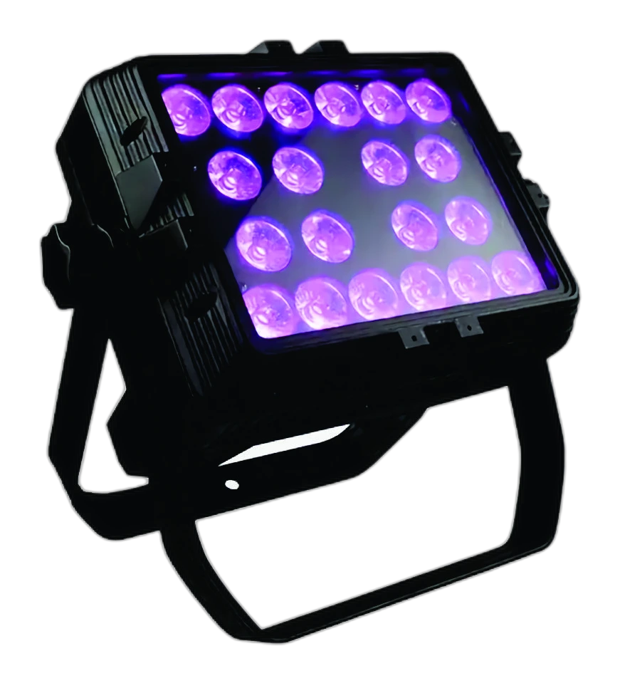 Infinity StormSquare 20x18W RGBWA+UV - Rainproof IP65 Stage Floodlight