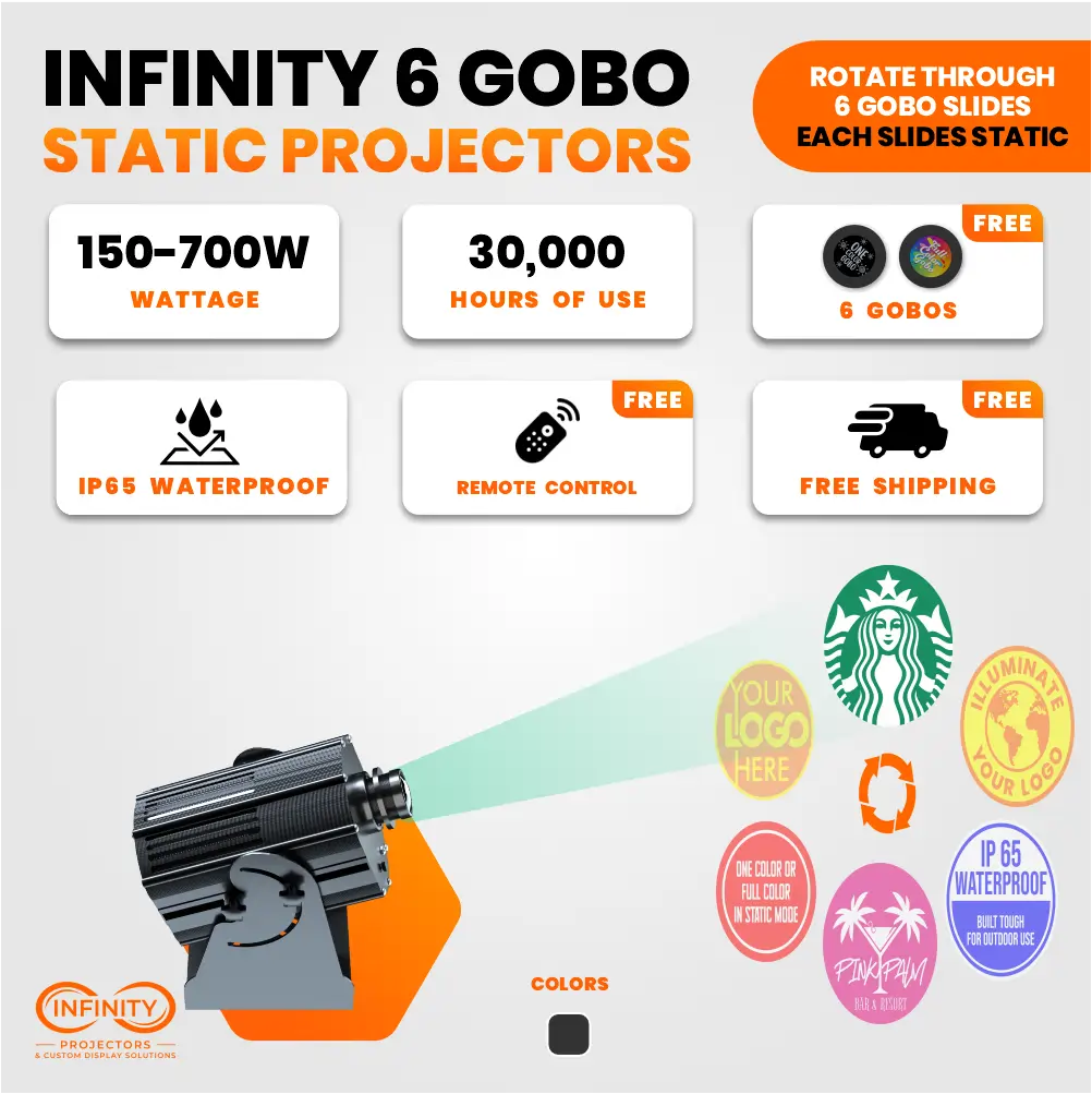 Infinity 6Gobo Spin Projector | 150W - 700W