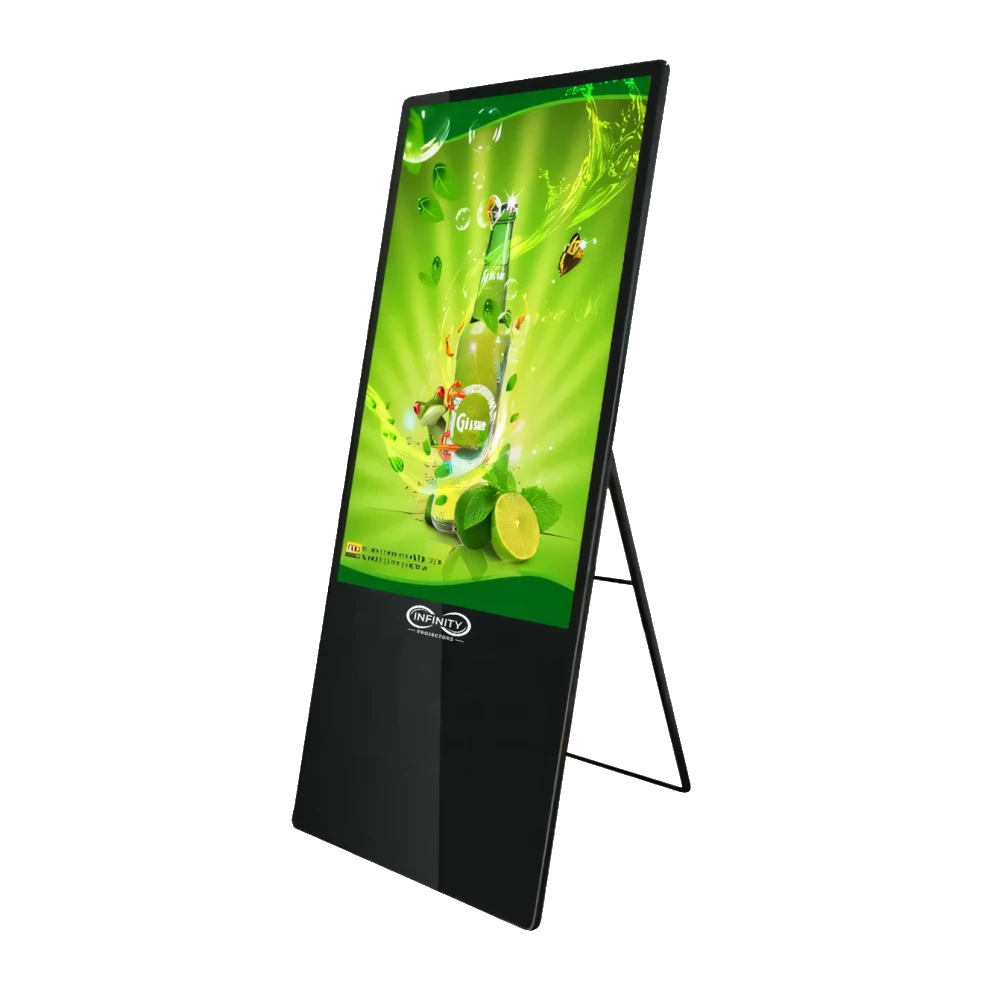 Foldable Digital Signage Displays 43"-55" Portable Video Screens