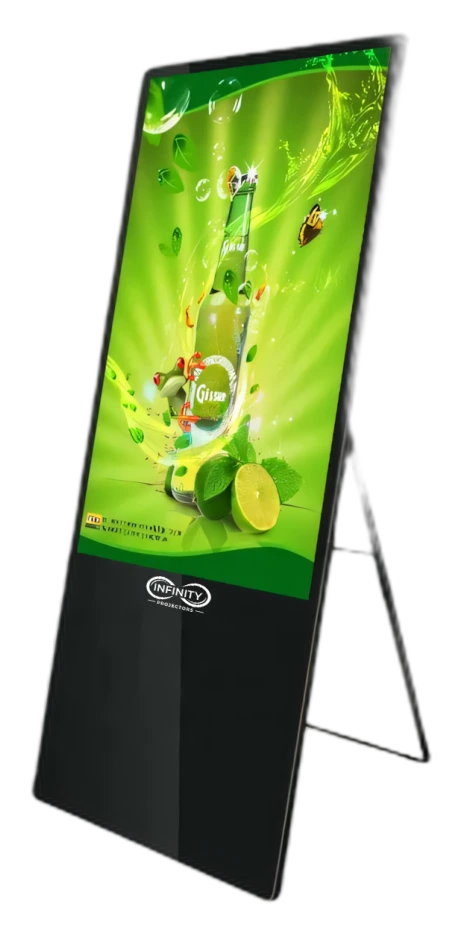 Foldable Digital Signage Displays 43"-55" Portable Video Screens
