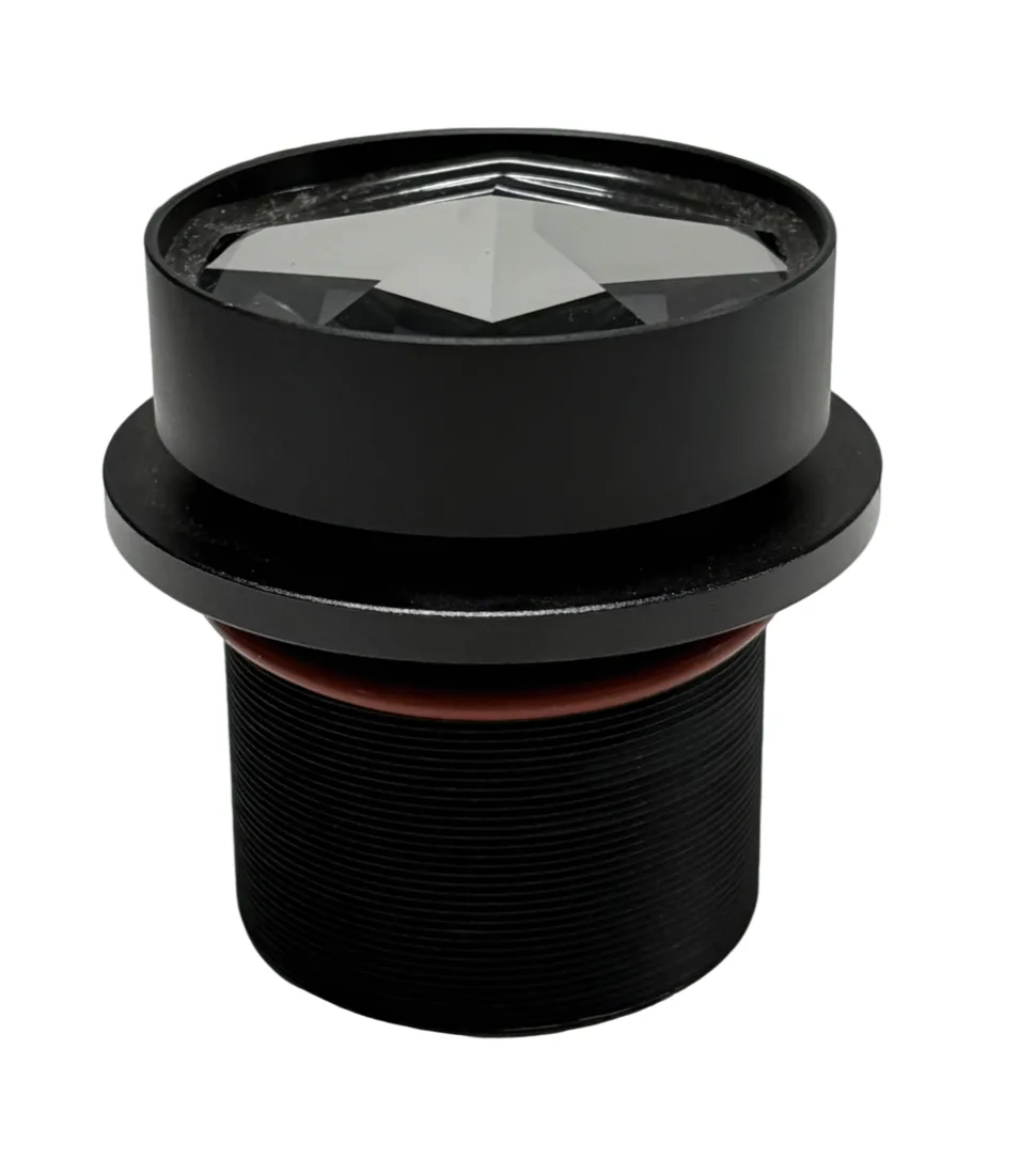 Infinity PentaScope 5-Prism lens — the faceted glass that splits one projected gobo into a 5-copy pattern