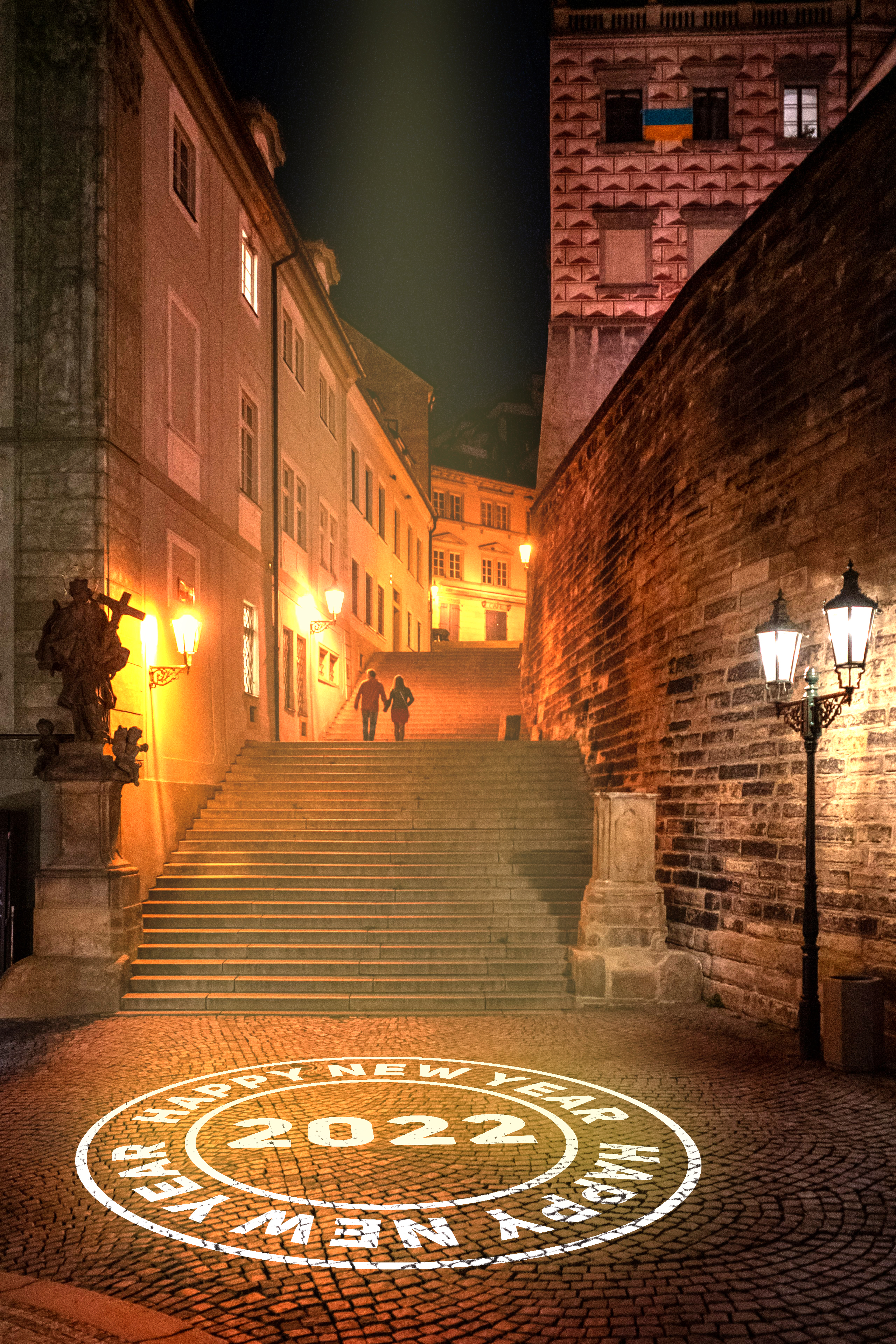 real photo of alley projection