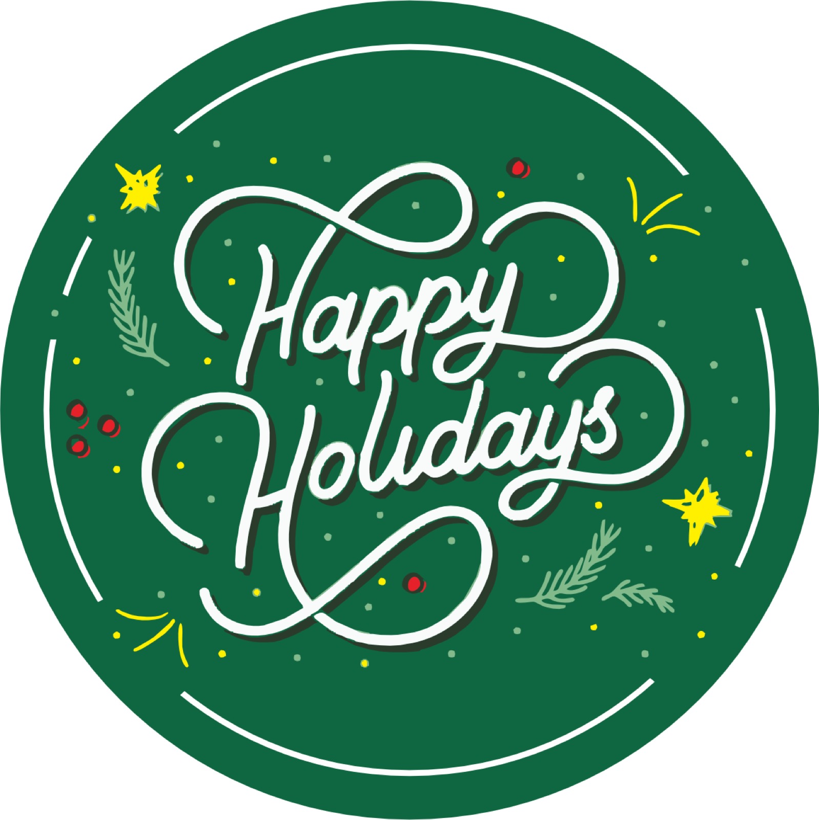 Holiday logo gobo projection — real Events & Festivals install | Infinity Projectors — Infinity Projectors