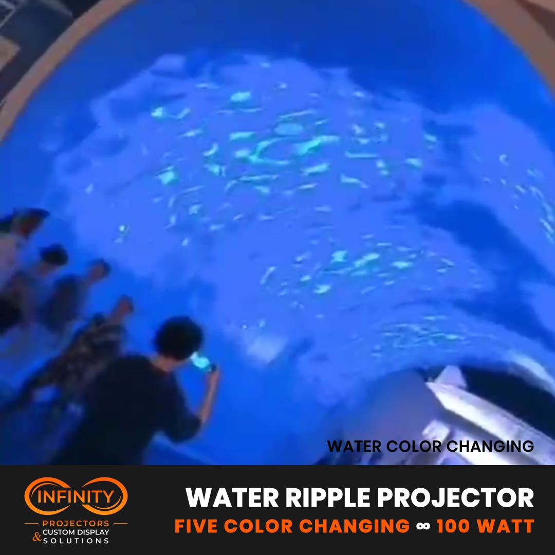 real photo of water ripple projection effect