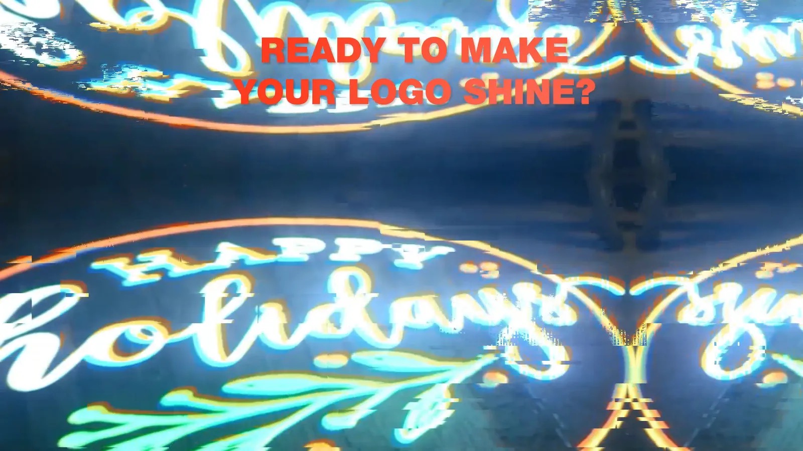 Real Colorful Floor Projection Nightclub logo gobo projection — real Restaurants & Bars install | Infinity Projectors — Infinity Projectors
