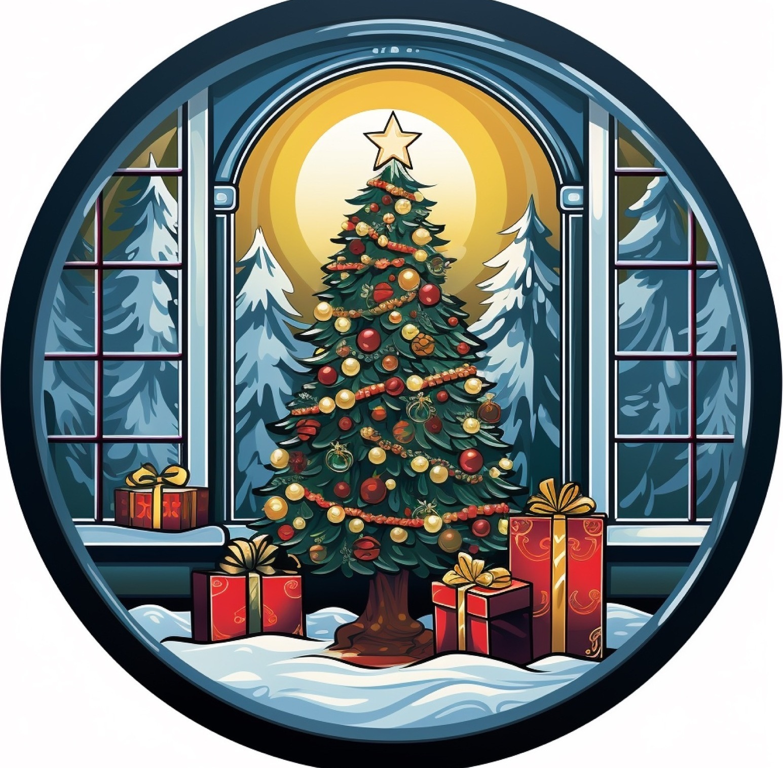 Jent 2023 A Detailed Christmas Themed Featuring A Classic 1Aa5Cee6 A1D3 41E0 B766 De379767Aded logo gobo projection — real Sc — Infinity Projectors
