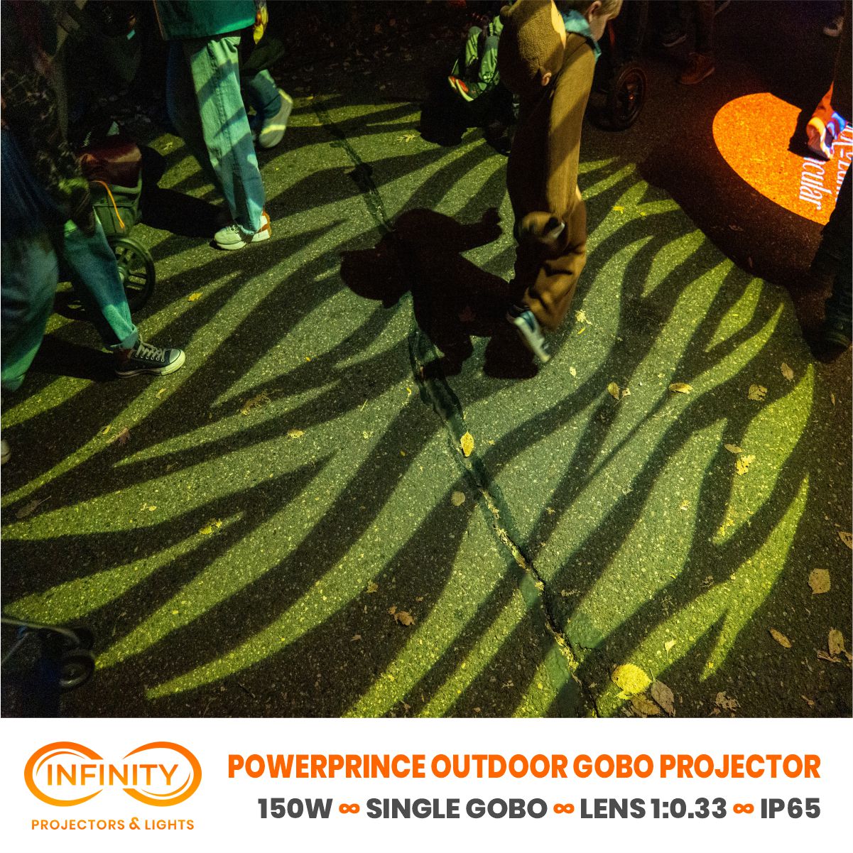 real photo of grass pattern projection