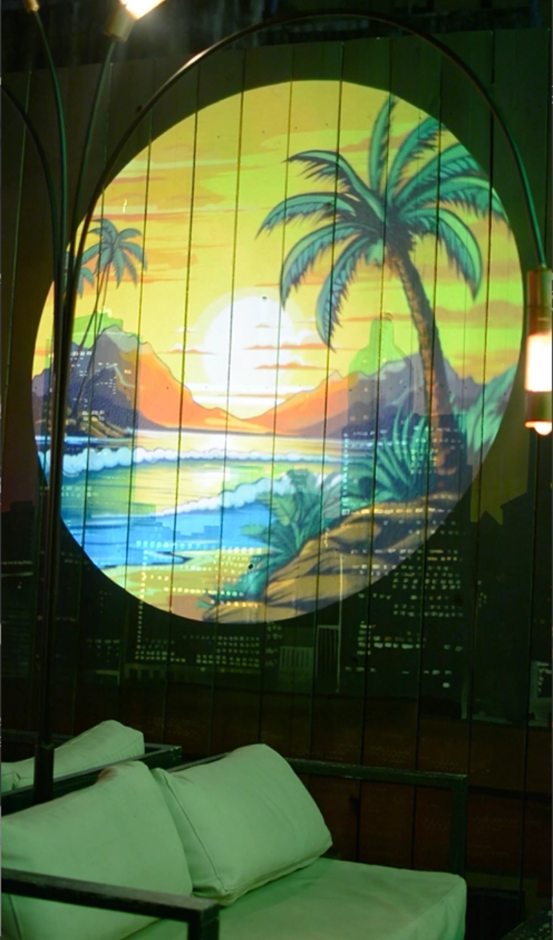 real photo of canopy circular design install