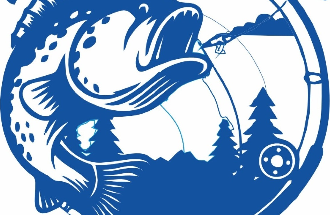 Sport Fishing logo gobo projection — real Sports & Venues install | Infinity Projectors