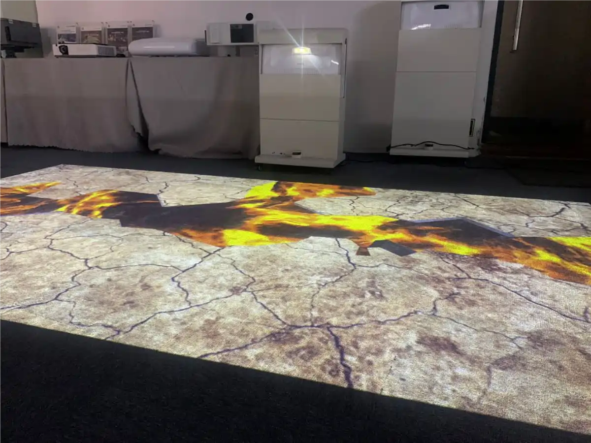 displayed with an Infinity interactive projector
