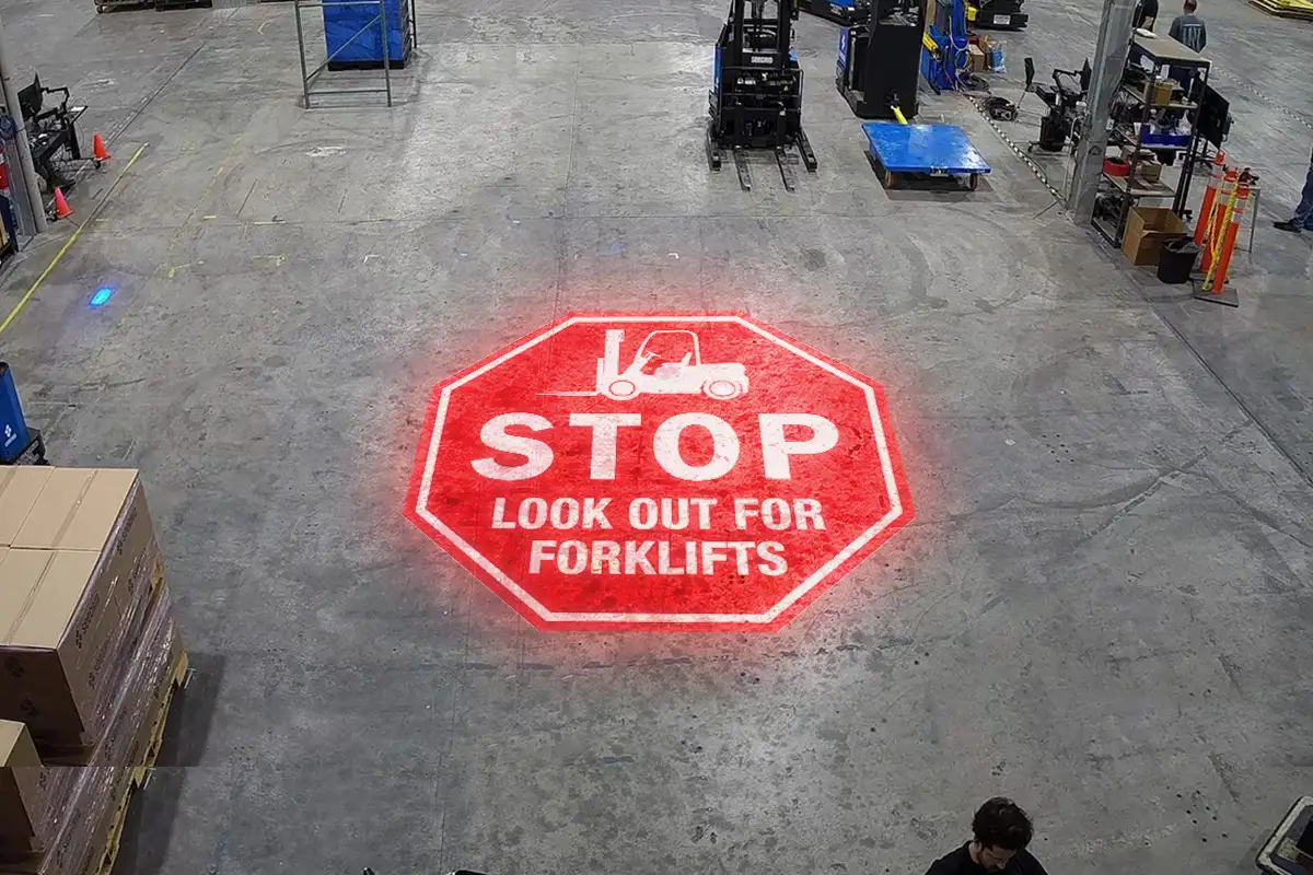 High Powered Industrial Spin Logo Projector — Inspirational quote gobo projection design