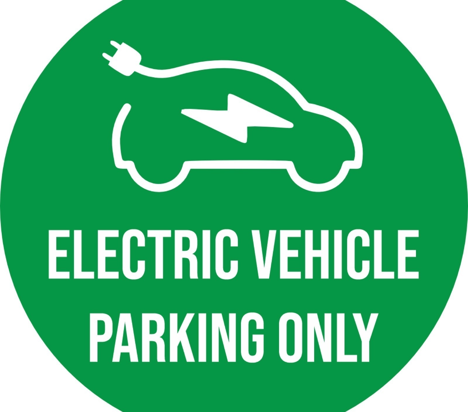 Electric Vehicle logo gobo projection — real Retail & Storefronts install | Infinity Projectors — Infinity Projectors