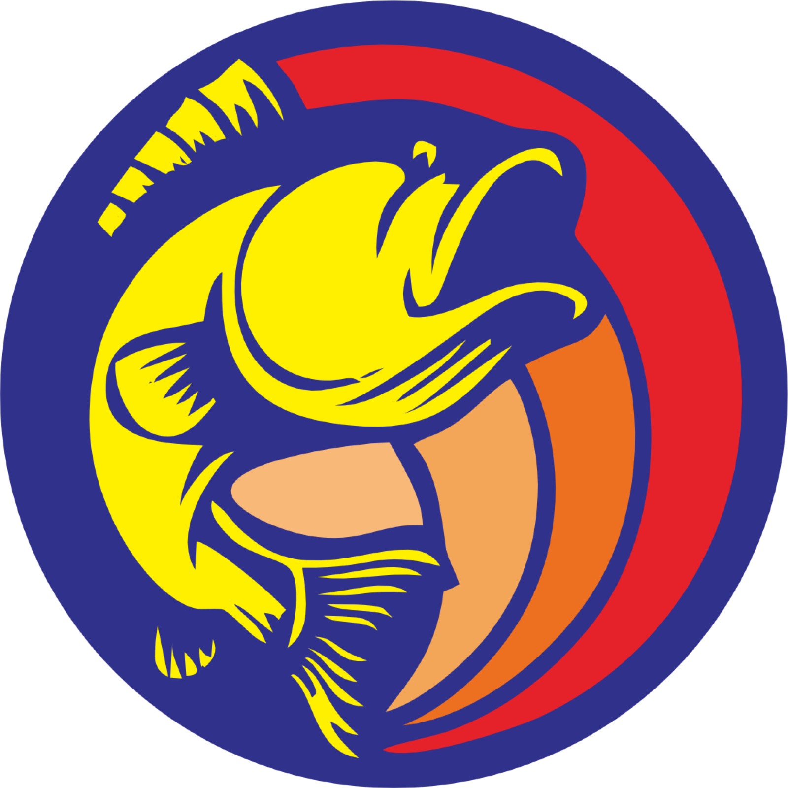 Sport Fishing logo gobo projection — real Sports & Venues install | Infinity Projectors