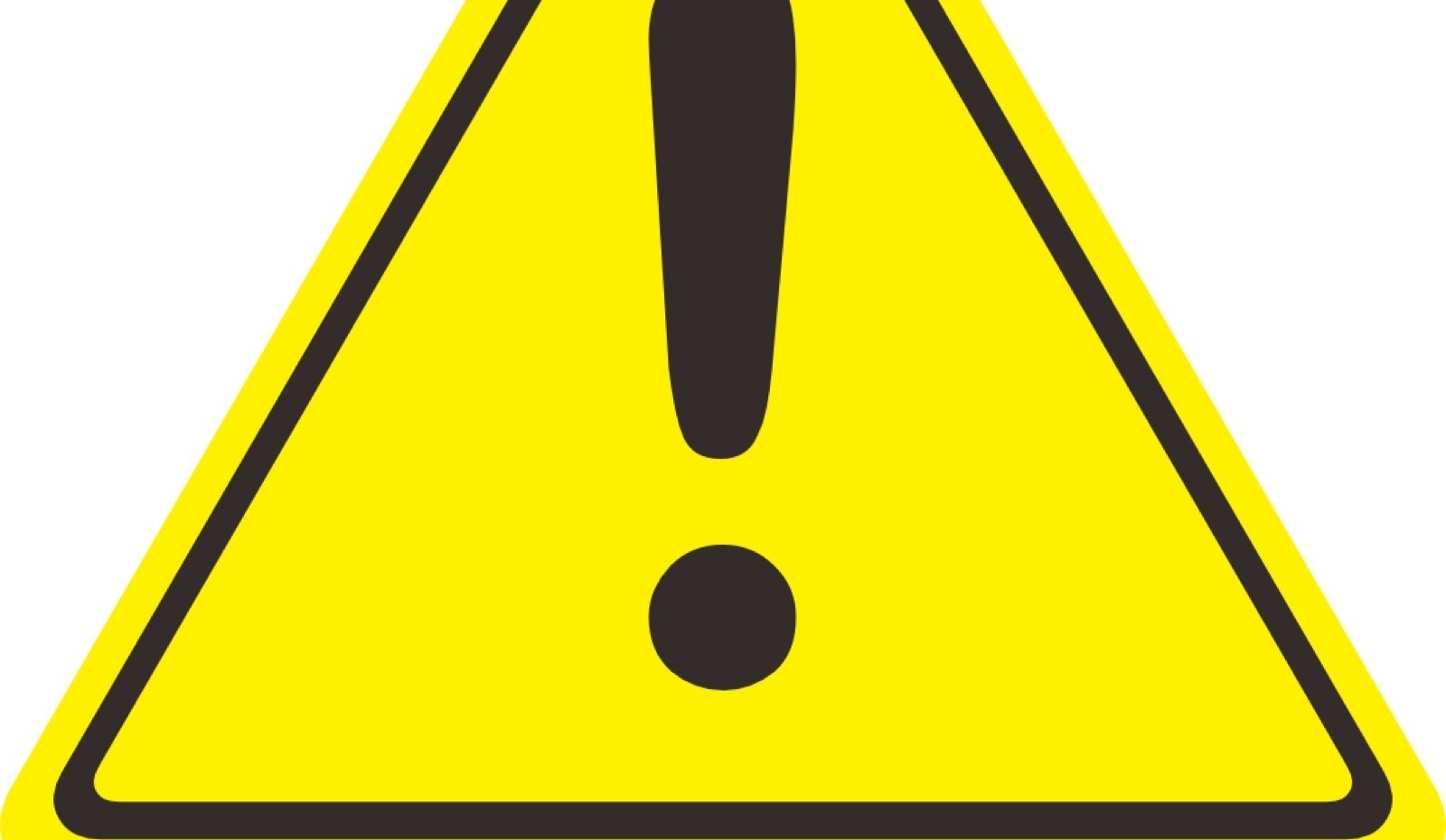 Warning logo gobo projection — real Safety & Wayfinding install | Infinity Projectors — Infinity Projectors