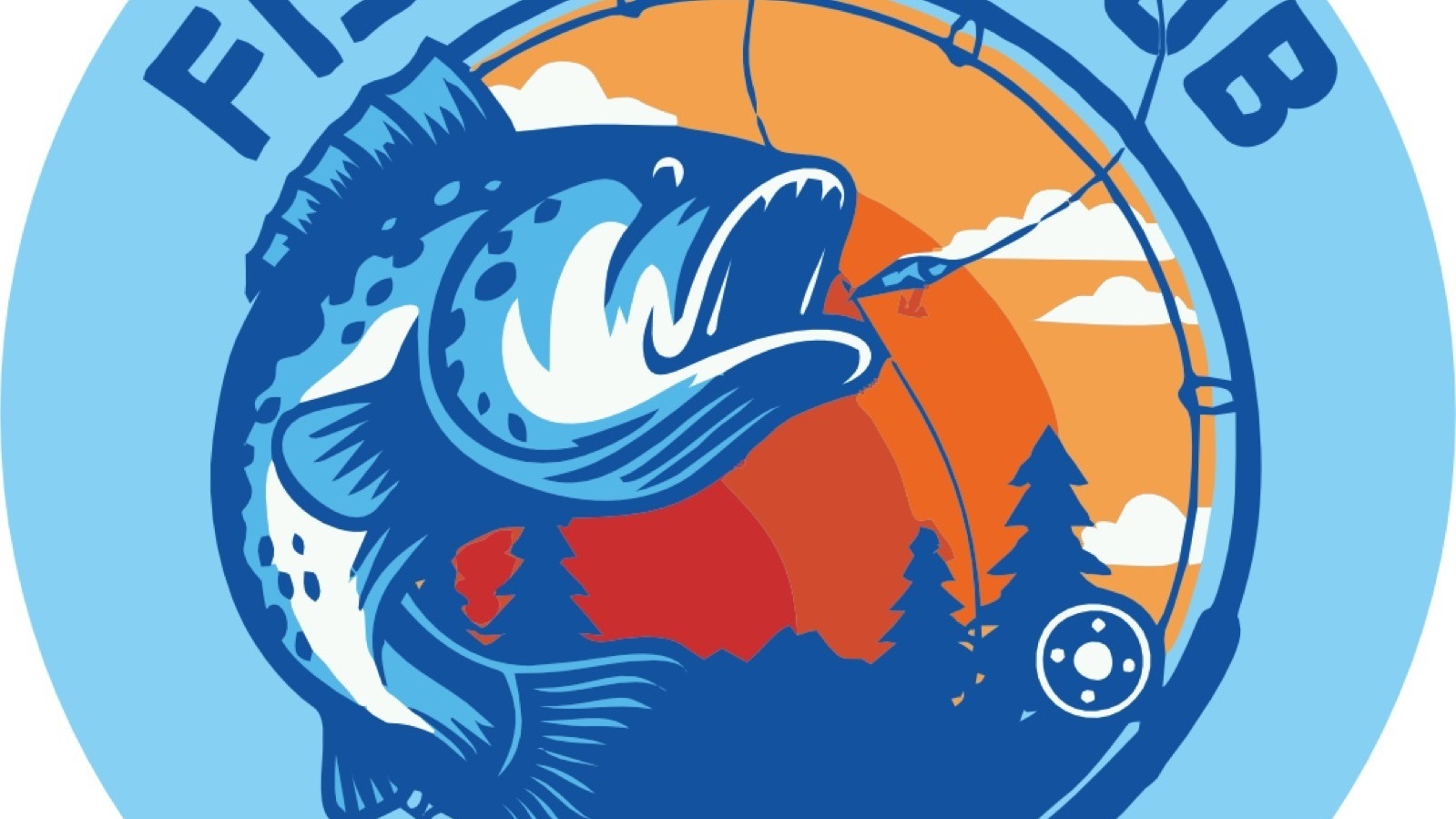 Sport Fishing logo gobo projection — real Sports & Venues install | Infinity Projectors