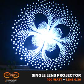 real long-exposure sparkle gobo photo