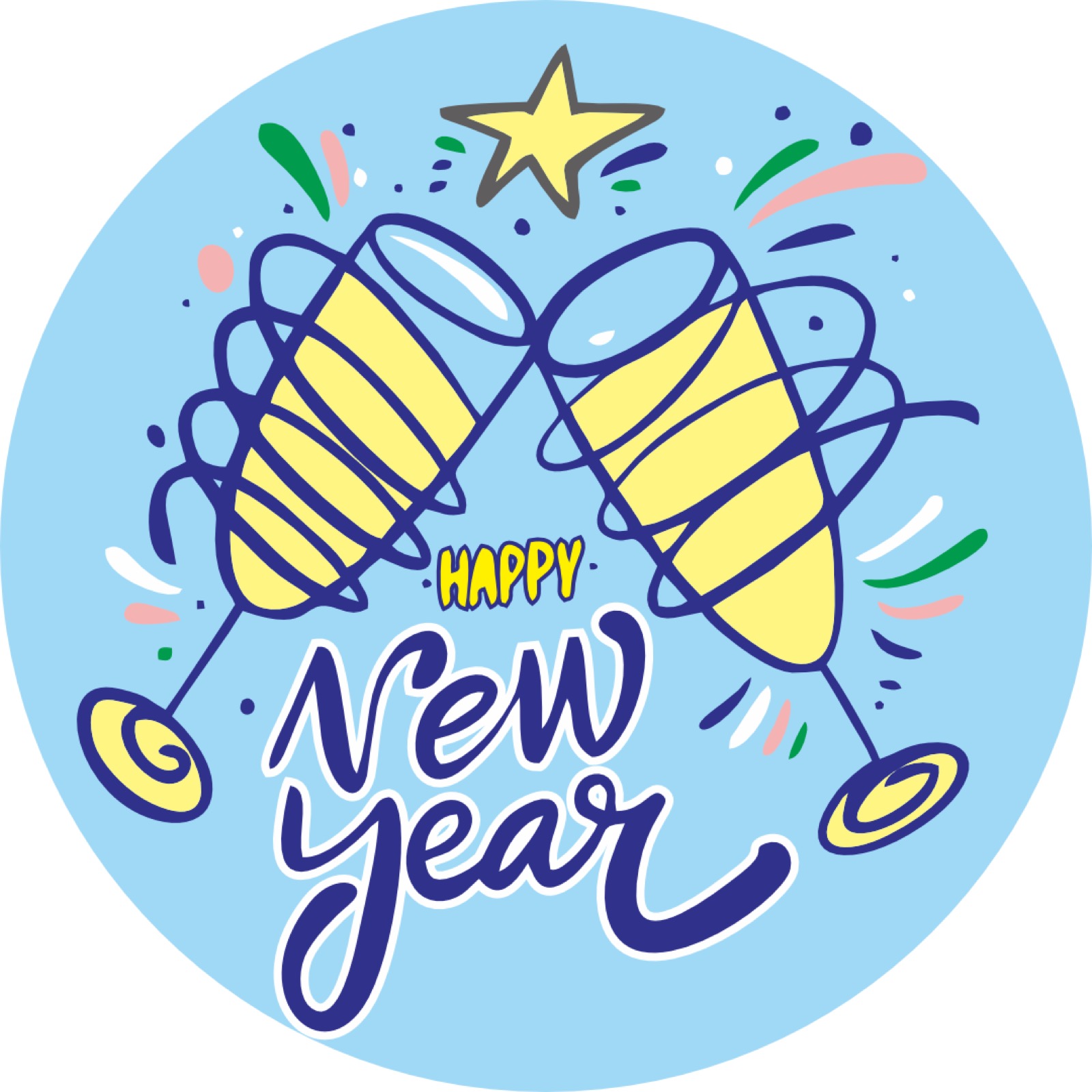 New Year logo gobo projection — real Business & Branding install | Infinity Projectors