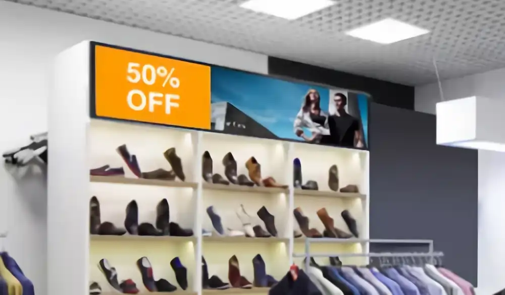 Stretched Bar Digital Signage - Commercial Grade — Real estate logo gobo projection for property branding — logo projection in light — Infinity Projectors