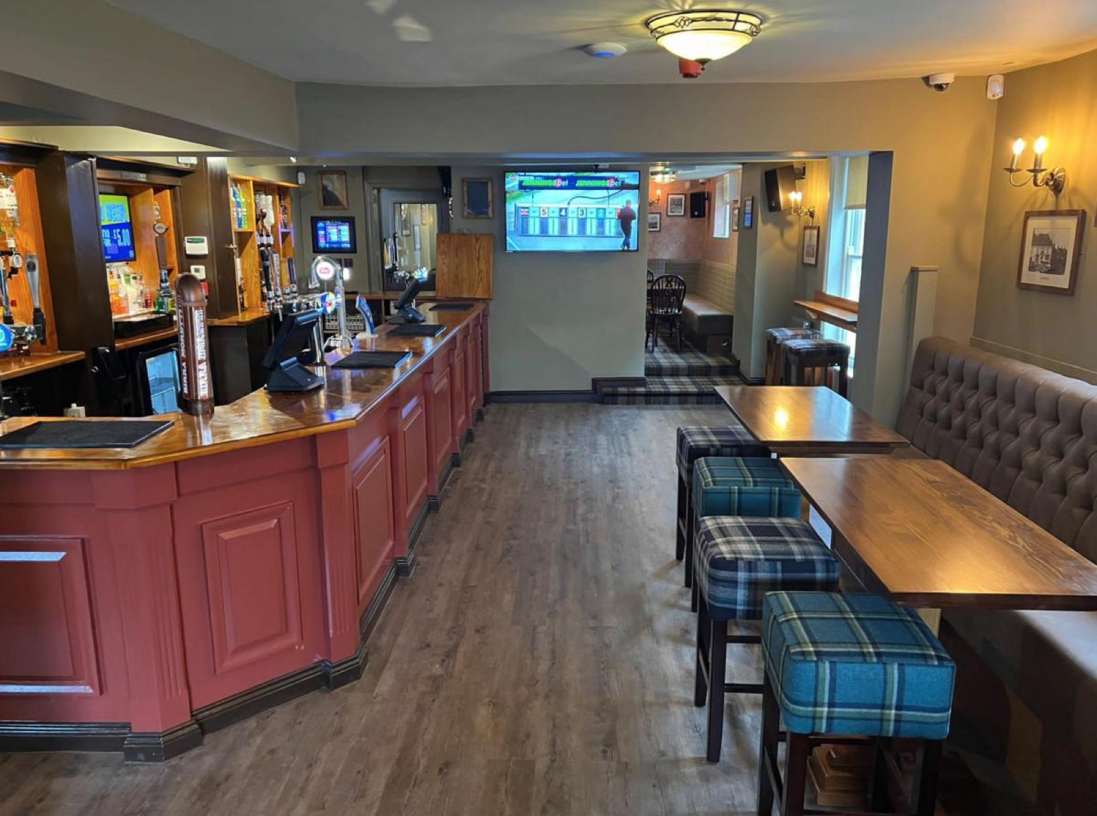 Black Bull, Thirsk Bar.png.gallery logo gobo projection — real Restaurants & Bars install | Infinity Projectors — Infinity Projectors