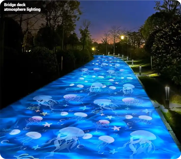 outdoor projector - newyear