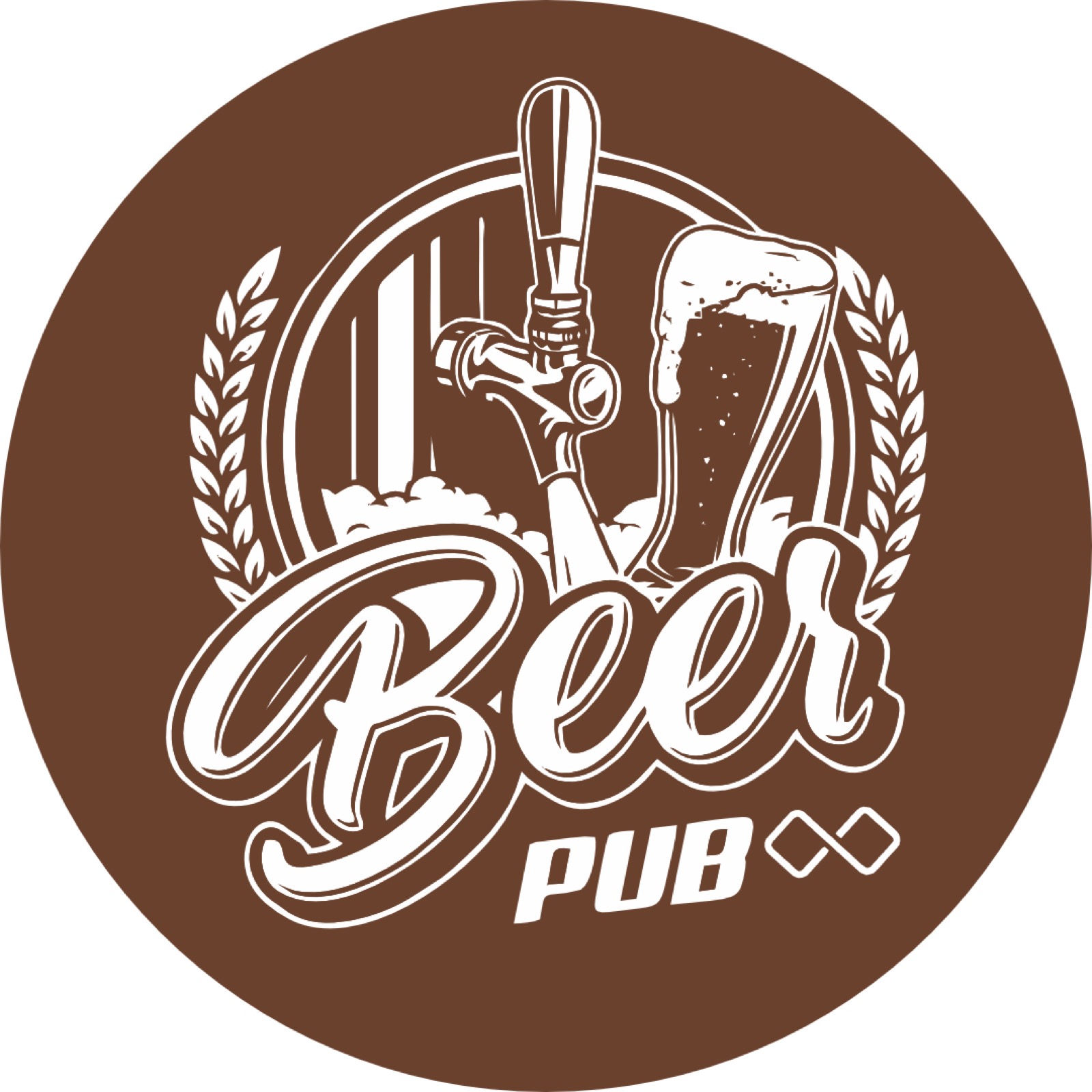 Bar logo gobo projection — real Restaurants & Bars install | Infinity Projectors — Infinity Projectors