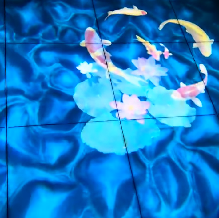 real close-up photo of water/koi gobo effect — Infinity Projectors