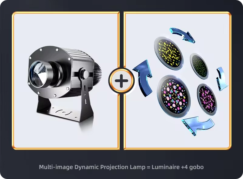4K HD Imaging 4 Gobo Spin Projector Gallery