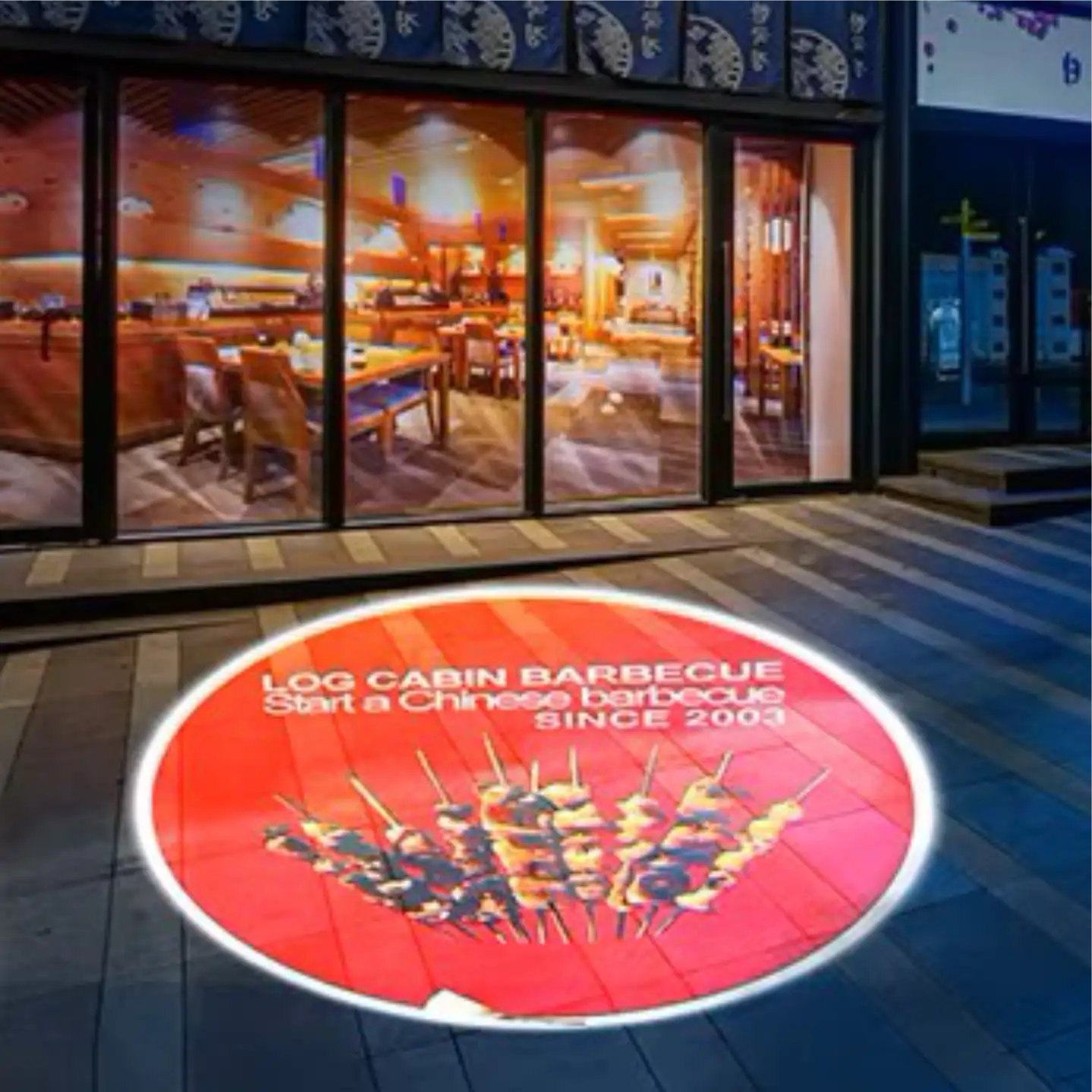 Infinity PowerPrince Outdoor Gobo Projector — Inspirational quote gobo projection design — Infinity Projectors