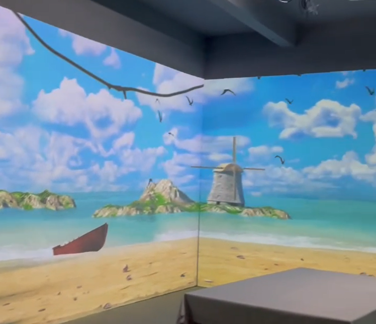 interactive projector in use