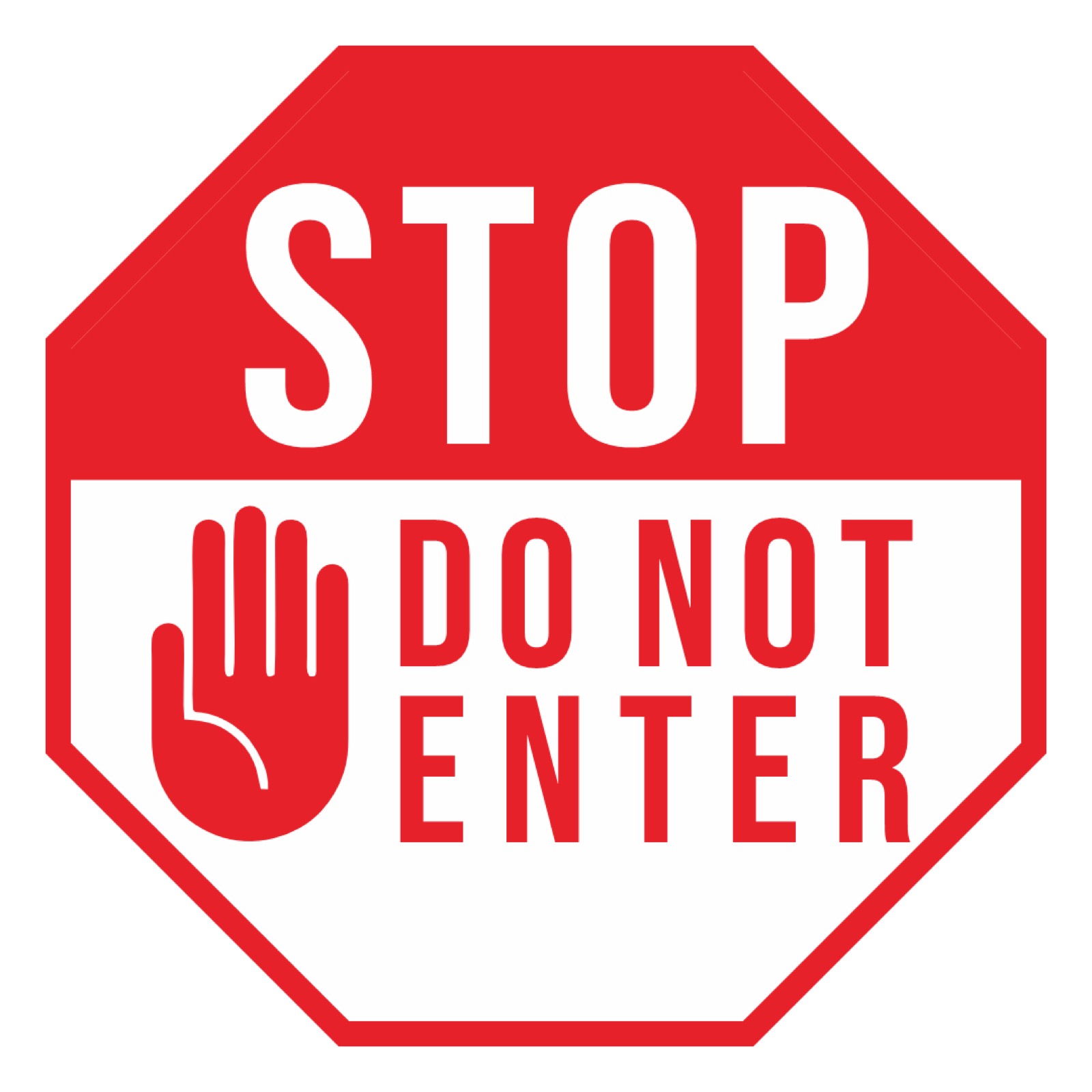 Do Not Enter logo gobo projection — real Business & Branding install | Infinity Projectors