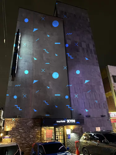 Custom business logo gobo projection — logo projection in light — Infinity Projectors