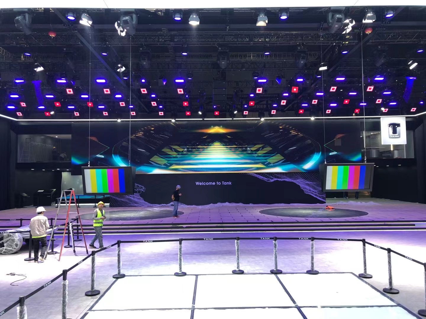 Infinite Soldier gobo projection design — projected on-site with an Infinity gobo projector