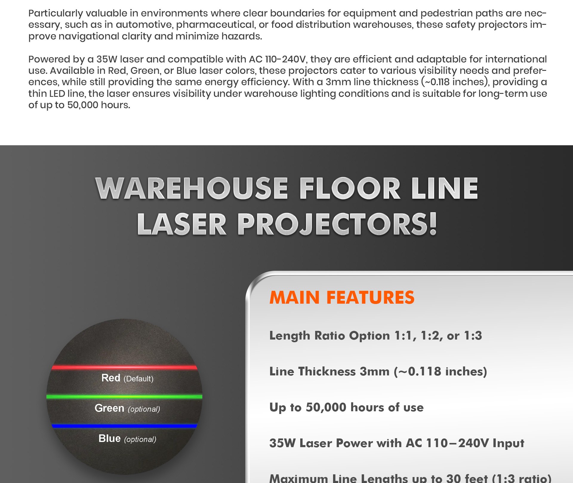 Safety first—ensure visibility for you and your team. — Infinity Projectors