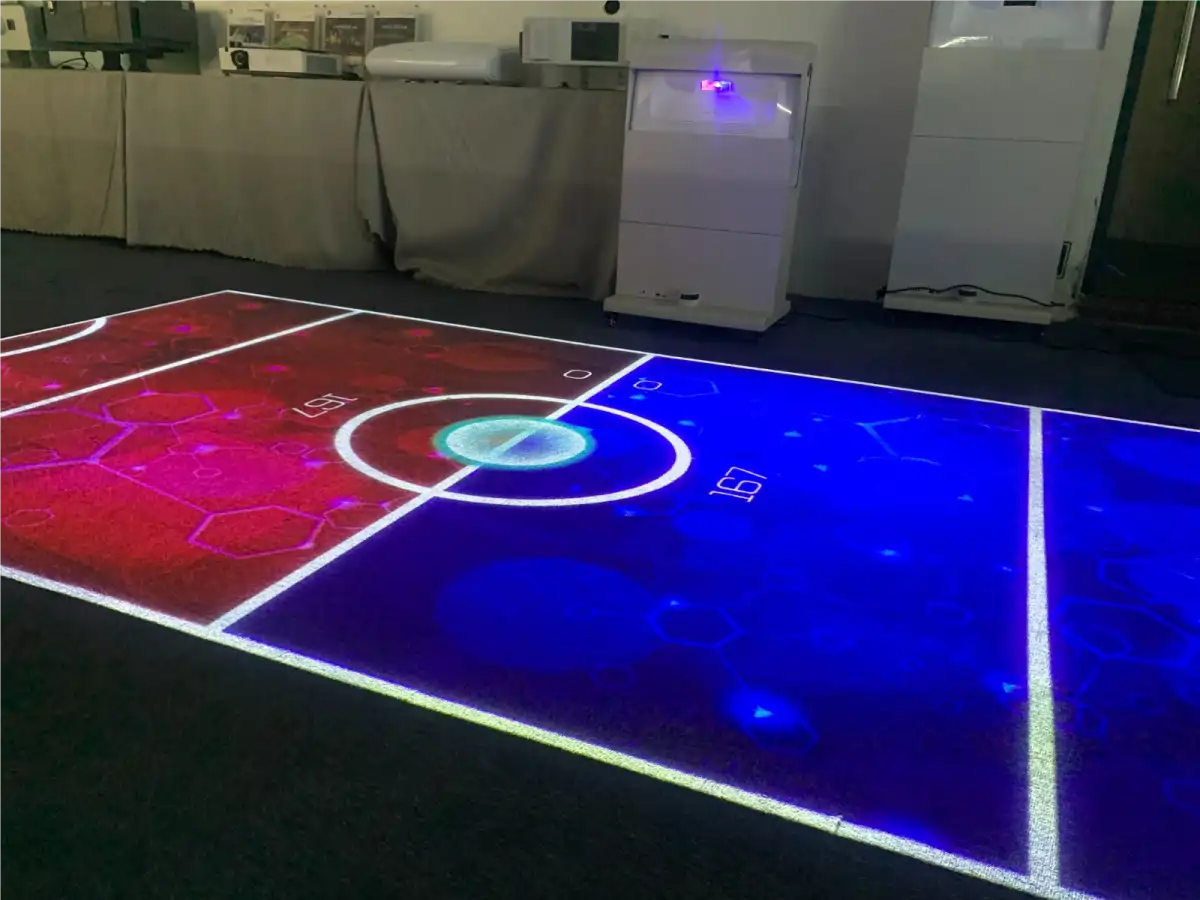 set up on-site with an Infinity interactive projector