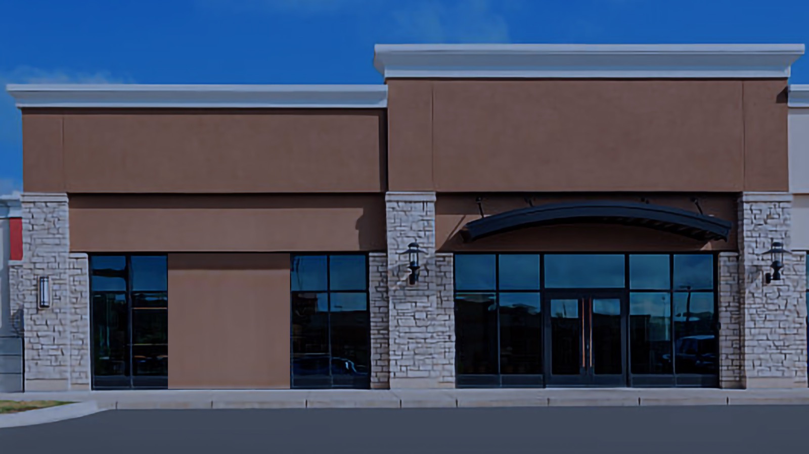 Outdoor Bulding logo gobo projection — real Business & Branding install | Infinity Projectors