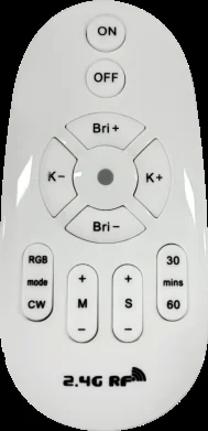 Aurora water wave projector remote control with on/off, brightness, color, mode, speed and timer buttons — Infinity Projectors