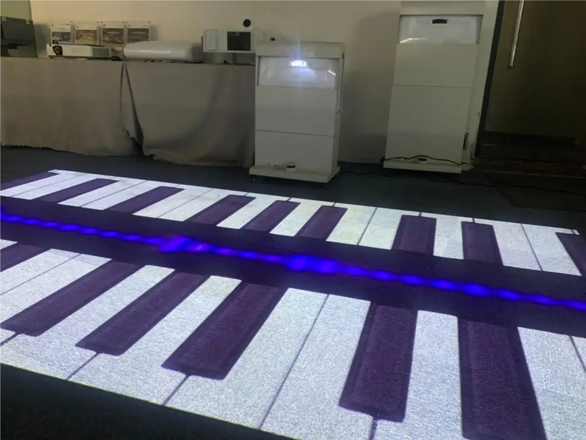 a custom interactive projector experience