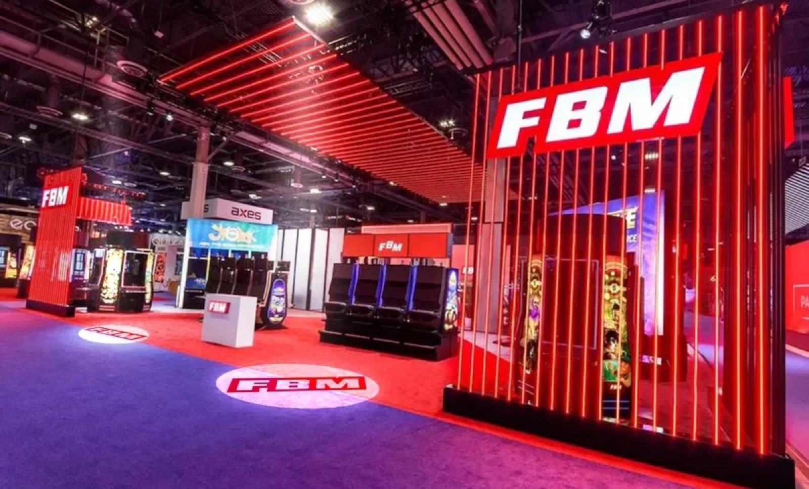 Real Tradeshow Booth Projection logo gobo projection — real Business & Branding install | Infinity Projectors