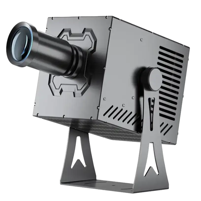 4 Gobo High Wattage Outdoor Projector — Pride celebration gobo projection design — a custom gobo projection example