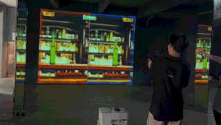 interactive projector in use